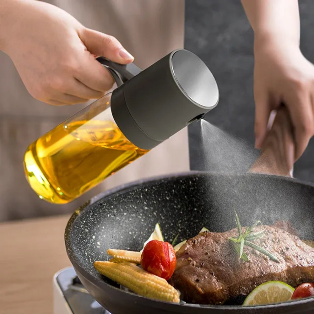 Oil Spray Bottle Glass Cooking Dispenser