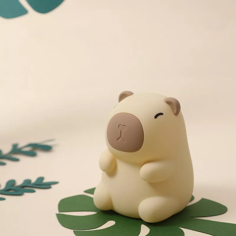 Capybara Silicone Night Light USB Rechargeable Dimmable Lamp