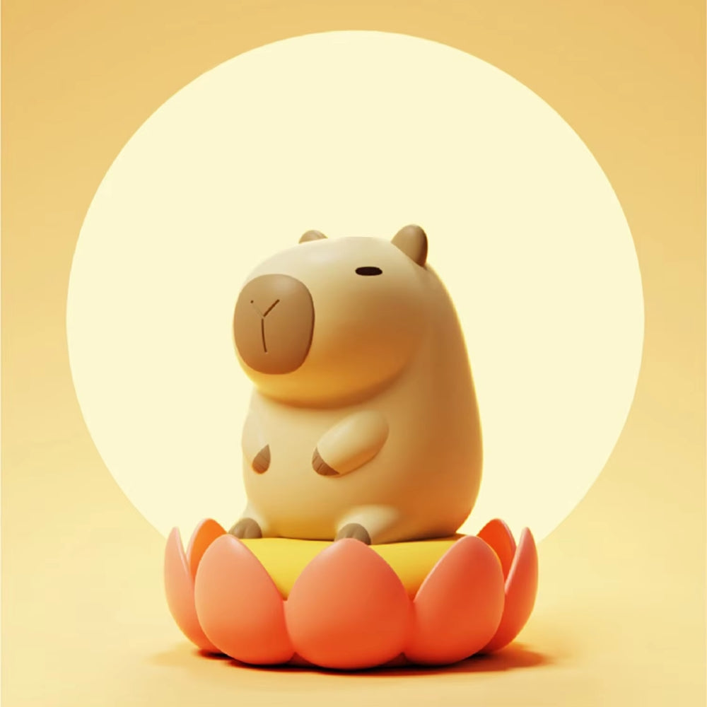 Capybara Silicone Night Light USB Rechargeable Dimmable Lamp