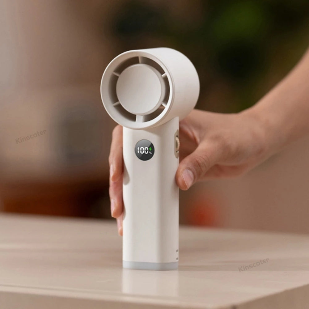 Portable Handheld Turbo Fan 100 Speed Rechargeable Mini Fan