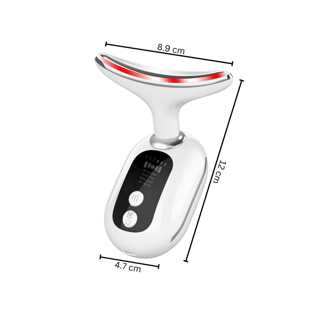 Neck and Face EMS Lifting LED Light Therapy Massager