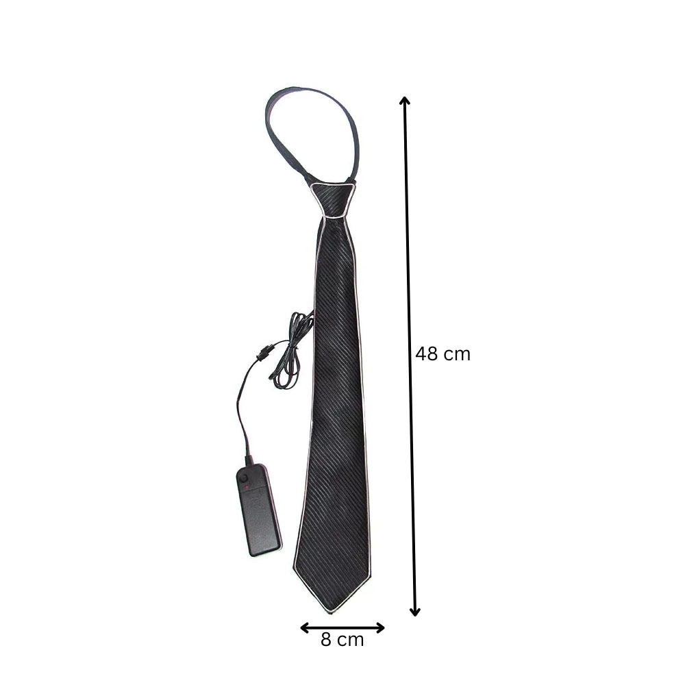 Men's LED Glowing Neon Tie Light-Up Party Accessory
