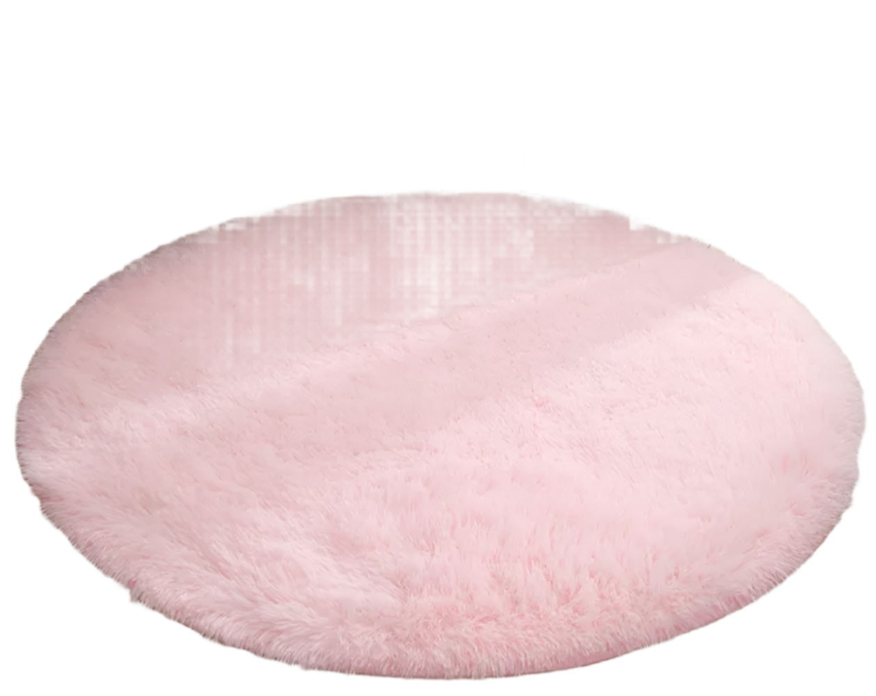 Anorina Plush Round Shag Rug Ultra Soft Fluffy Carpet for Children’s Bedroom Decor