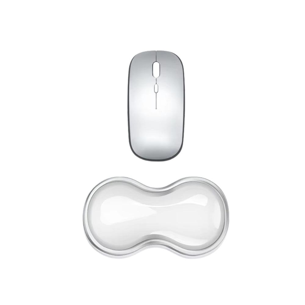 Mouse Pad with Wrist Rest and Anti-Slip Keyboard Rest for Office and Gaming
