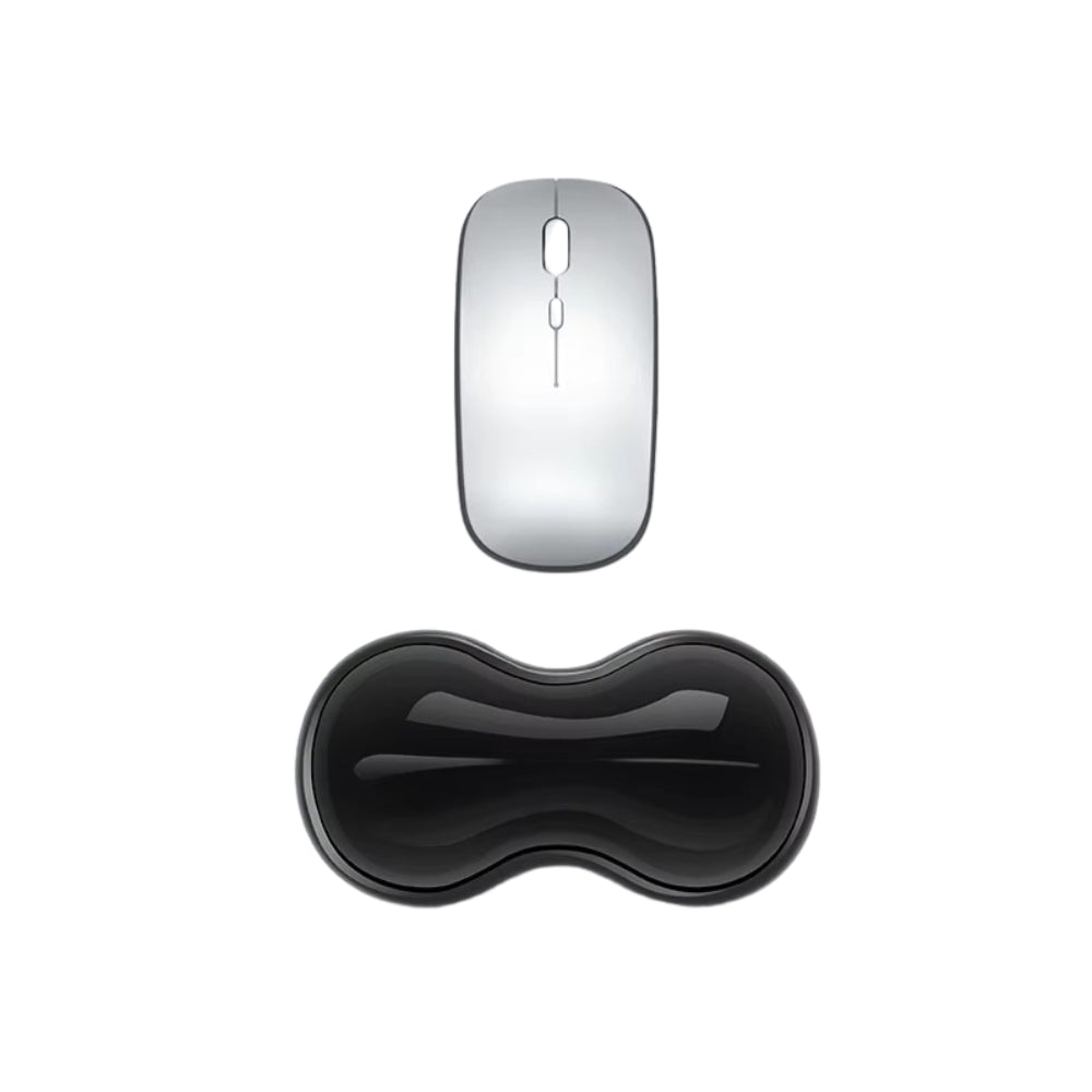 Mouse Pad with Wrist Rest and Anti-Slip Keyboard Rest for Office and Gaming
