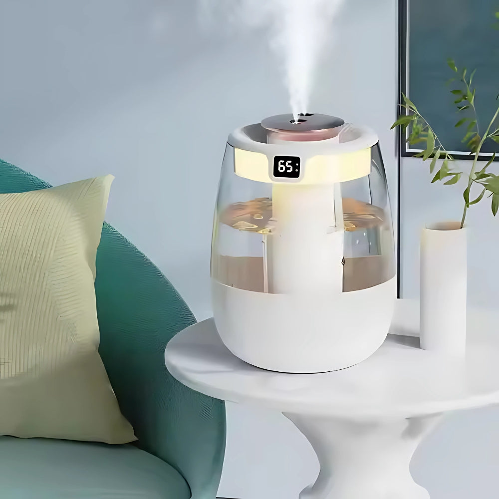 1300ml Aroma Humidifier Double Spray Port USB Water Humidifier with Light