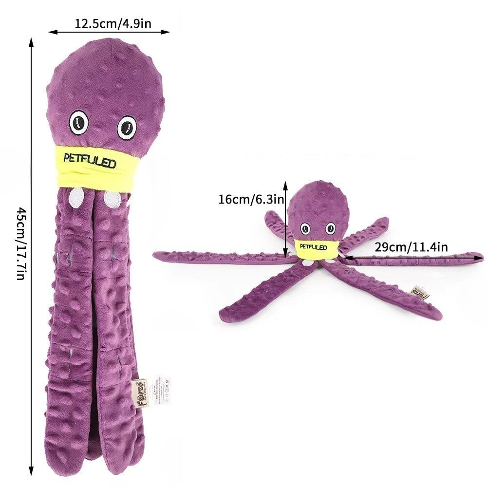 Dog Snuffle Toy Octopus Puzzle Game for Slow Feeding and Enrichment