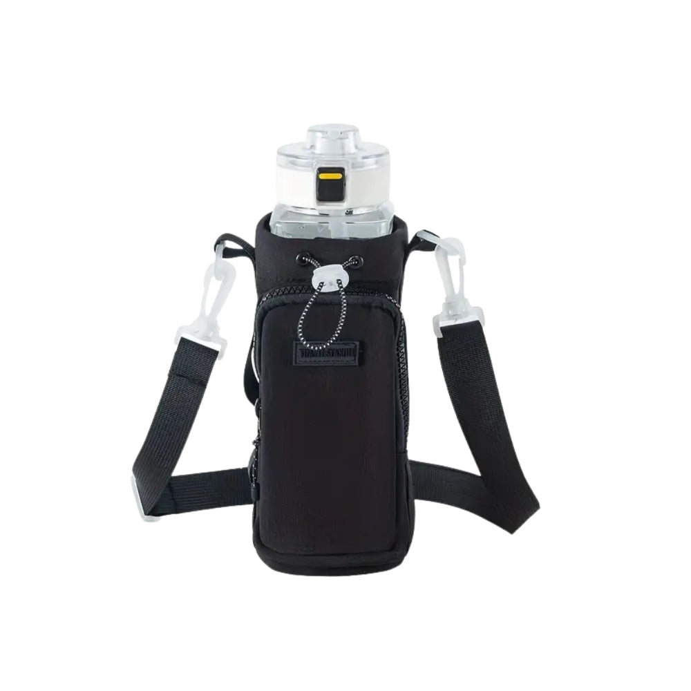 Portable Water Bottle Bag with Adjustable Shoulder Strap