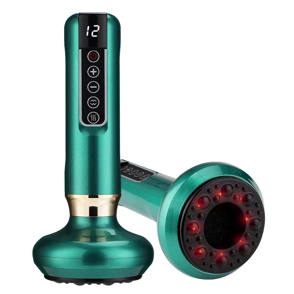 Electric Cupping Massager with Vacuum Suction and Infrared Heat