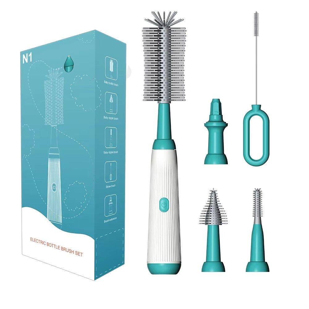 Multipurpose Silicone Cordless Infants Baby Bottle Brushes