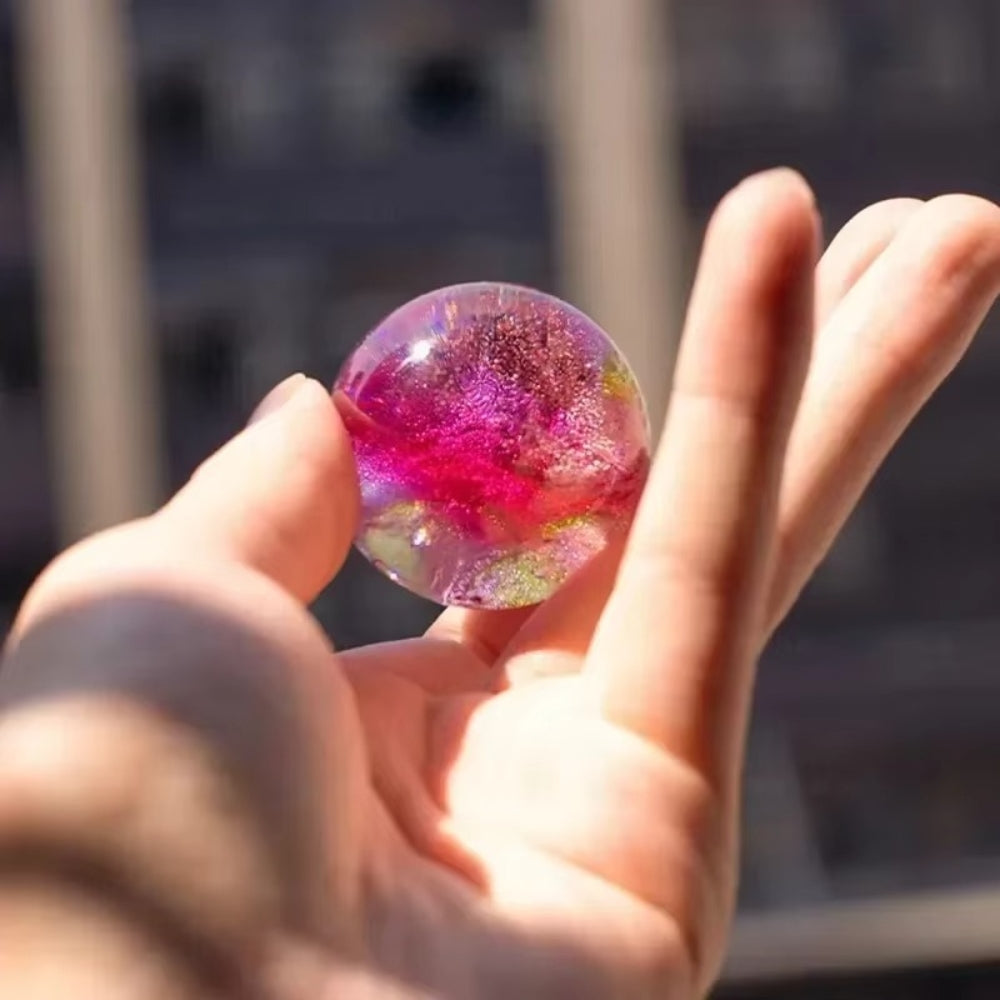 Colorful Glass Star Ball Set Luminous Planets Astronomy Inspired