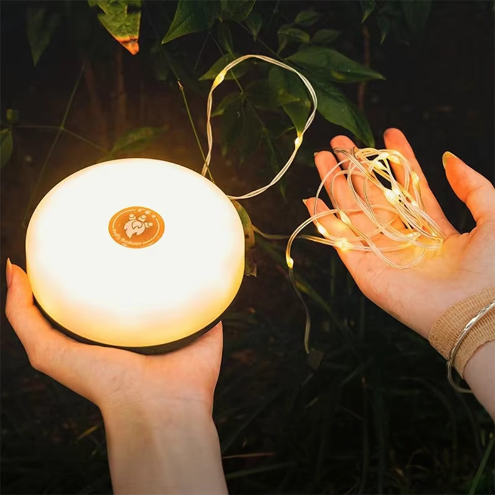10M Waterproof LED Camping Lamp Strip 4-in-1 Atmosphere Light for Tent Garden