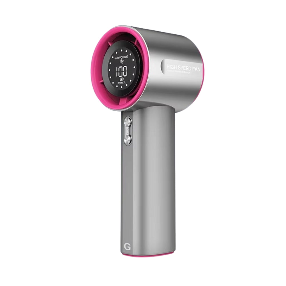 Rechargeable Portable Mini Fan with 100 Speed Digital Display