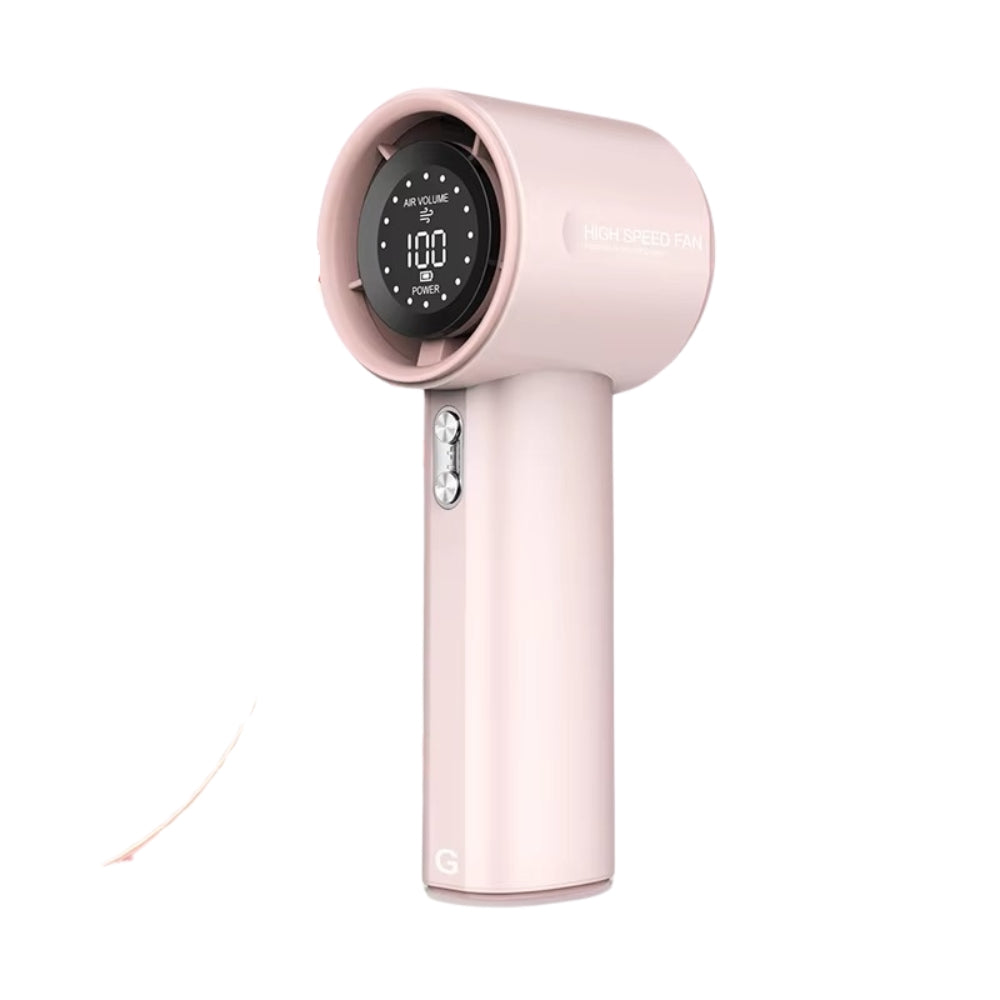 Rechargeable Portable Mini Fan with 100 Speed Digital Display