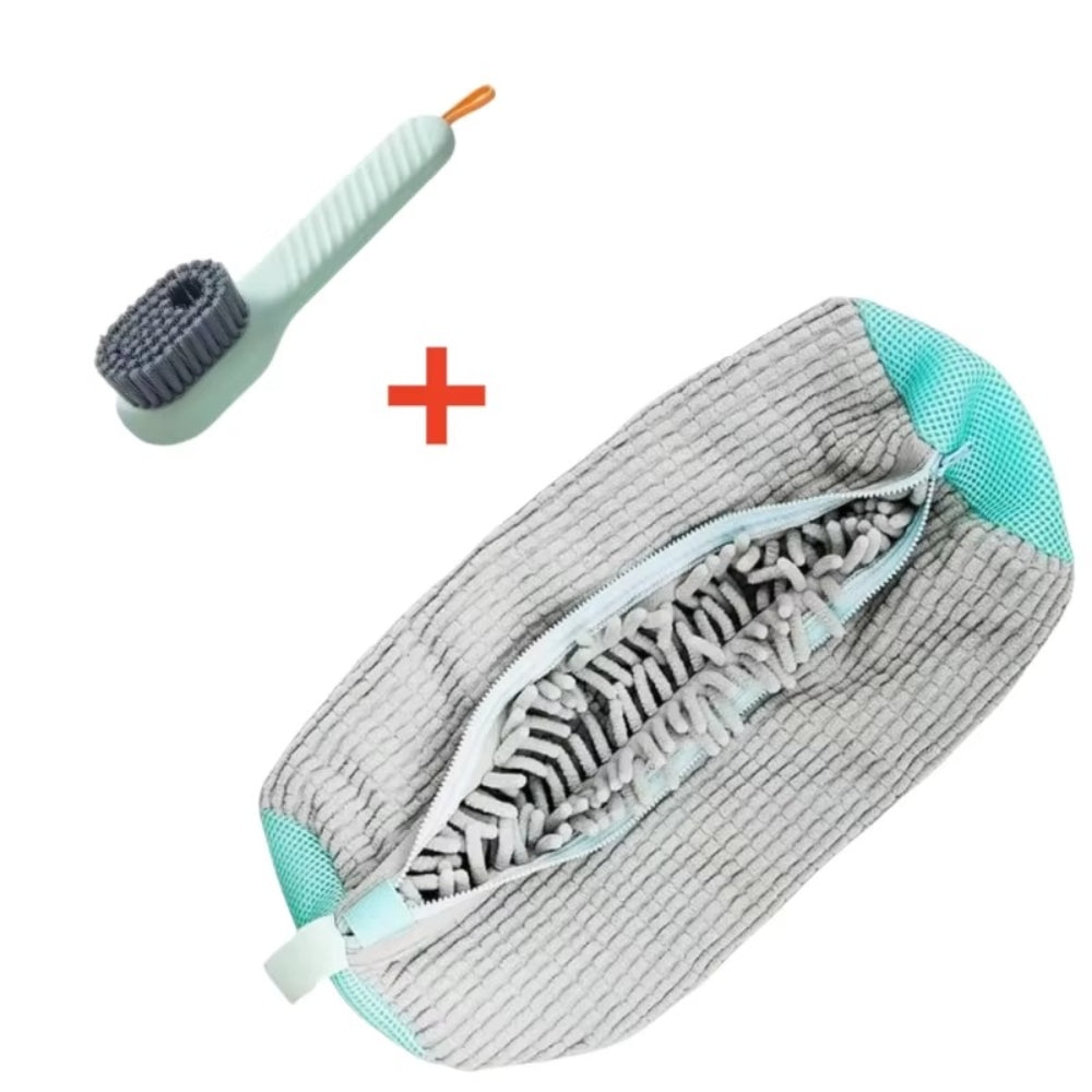 Laundry Shoe Wash Bag with Brush Set for All Shoes