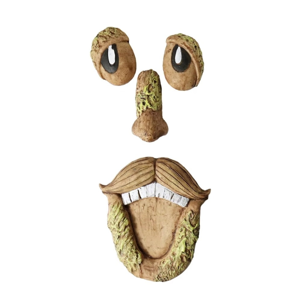 Funny Yard Art Tree Decor Outdoor Tree Face Statues Old Man Tree Hugger Bark Ghost Face