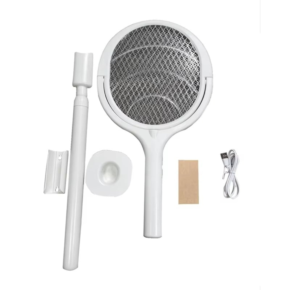 Angle Adjustable Bug Zapper Electric USB Rechargeable Mosquito Fly Bat Swatter