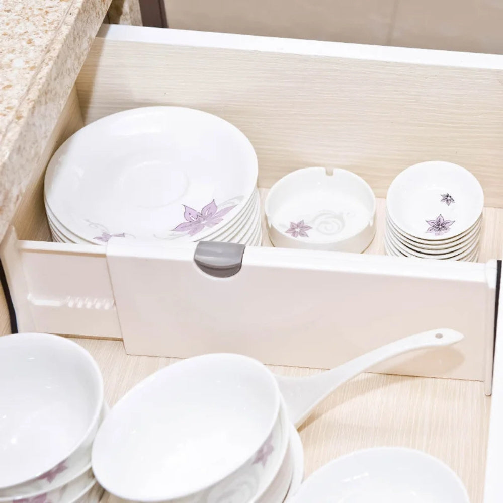 4 Pack Drawer Dividers Organizer Adjustable Storage