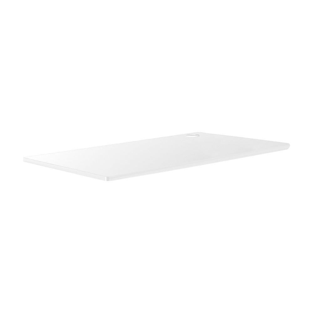 120cm Standing Desk Board with Drilled Hole White