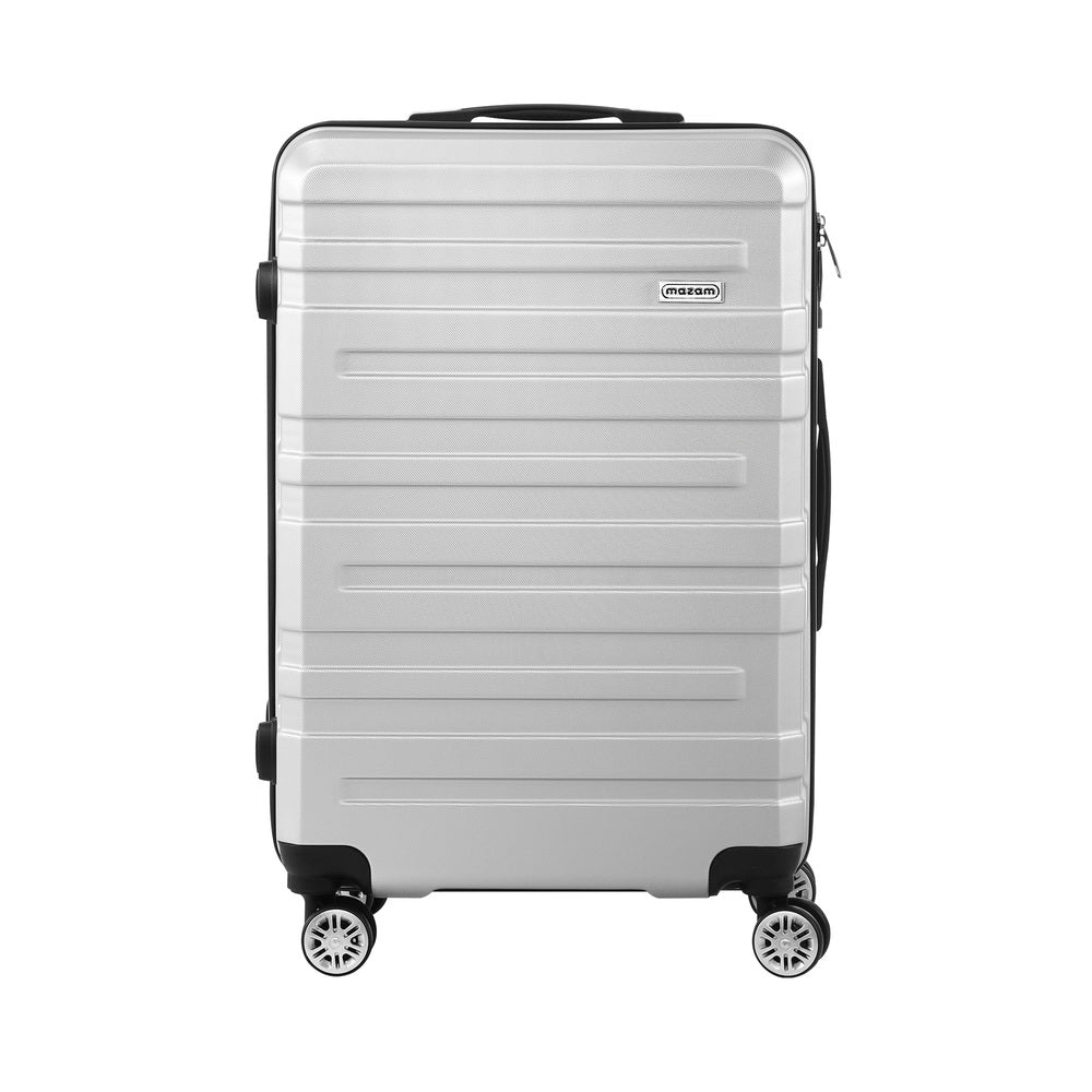 28 inch Luggage Set TSA Lock Hard Case Silver