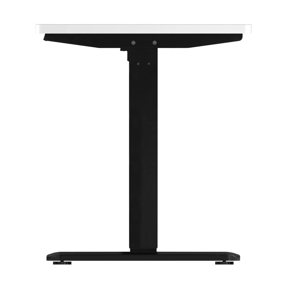 Adjustable Motorized Standing Desk Black and White 120 cm