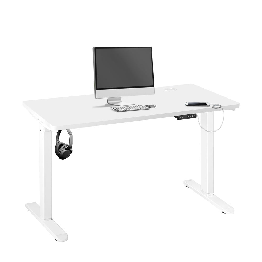 Adjustable Motorized Standing Desk 120cm White