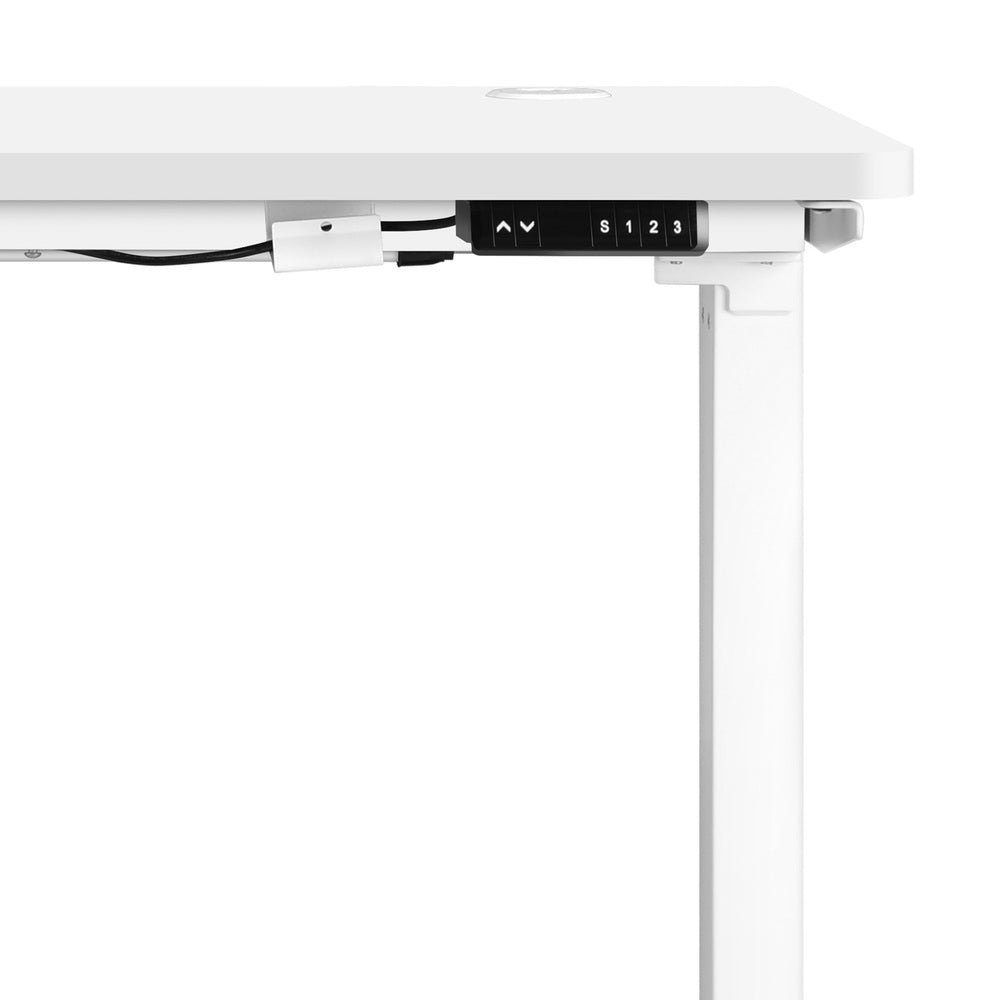 Adjustable Motorized Standing Desk 120cm White
