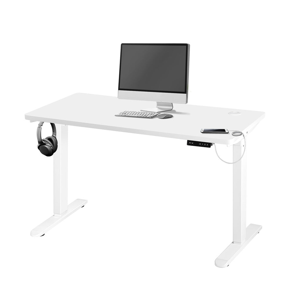 Adjustable Motorized Standing Desk 120cm White