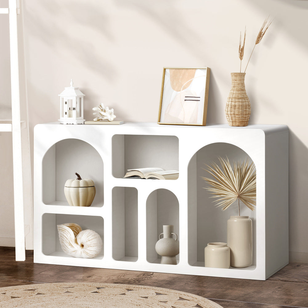 Display Cabinet with 6 Asymmetrical Shelves
