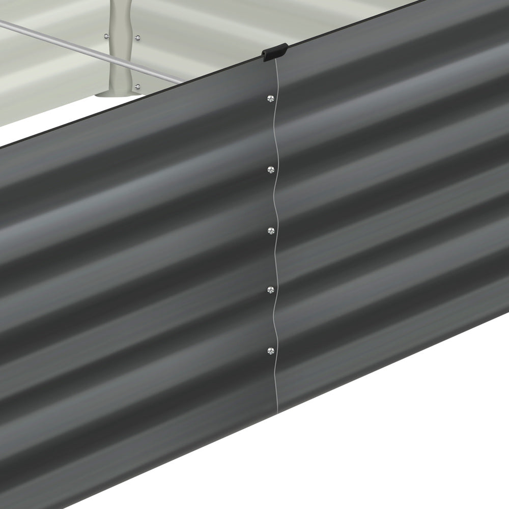 2 pcs Galvanized Steel Garden Bed