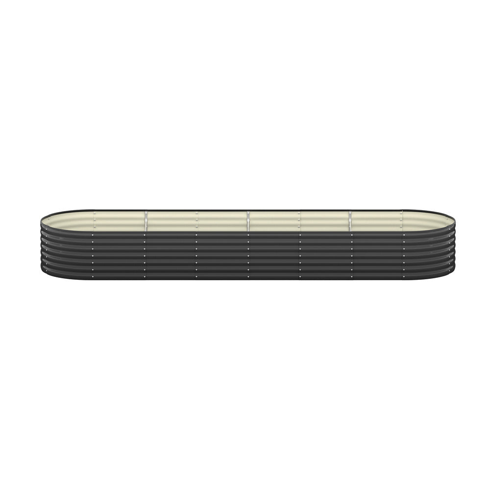 Oval Raised Garden Bed Galvanized Steel