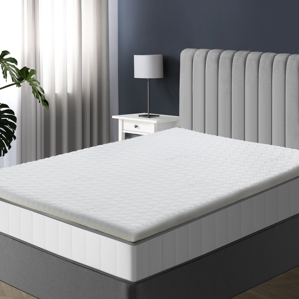 Memory Foam Mattress Topper Reversible Cool Gel Double