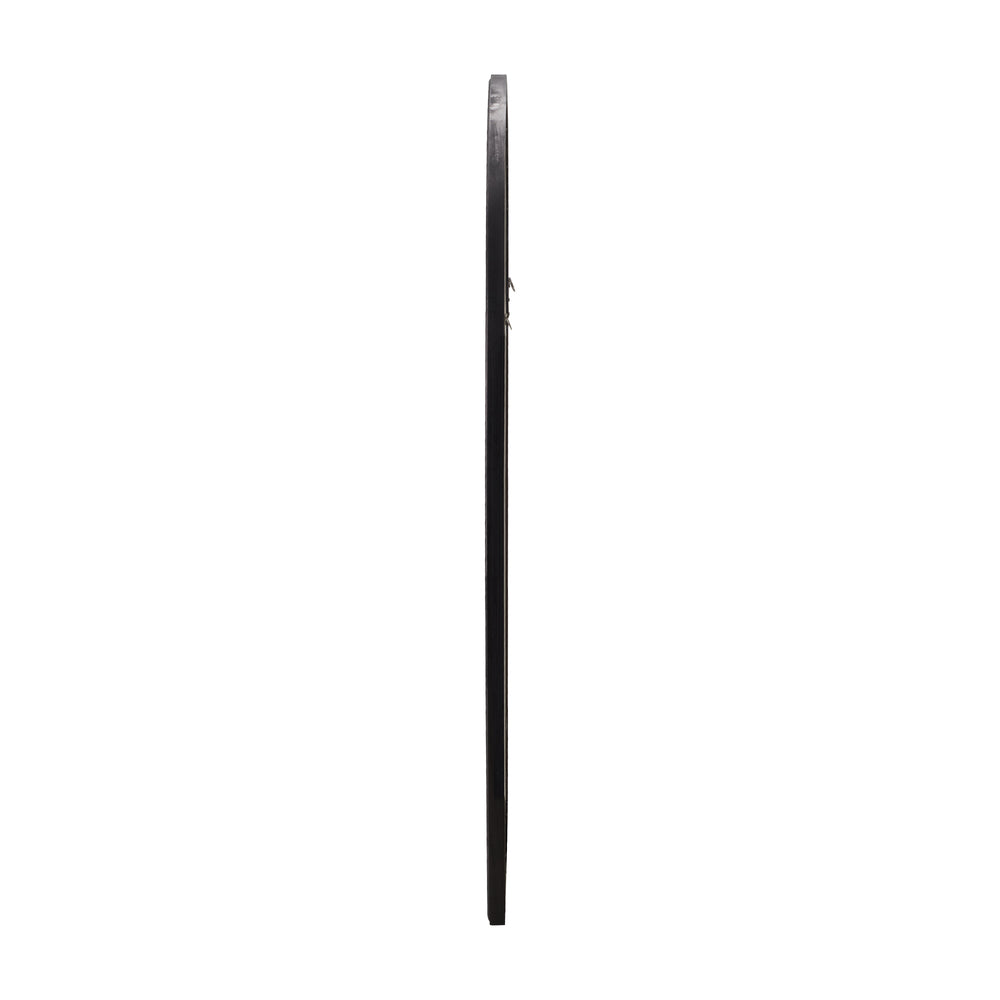 Arched Window Wall Mirror 76x51cm Black