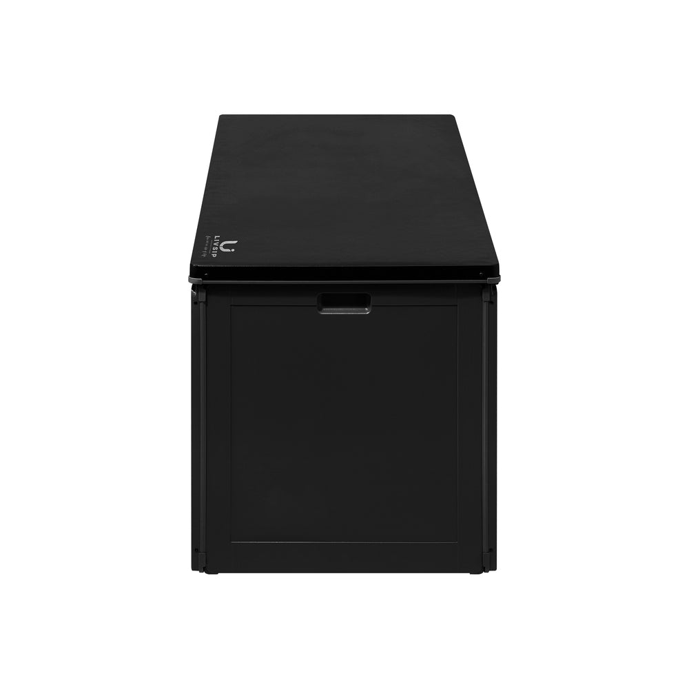 Outdoor Storage Bench Box 490L Black