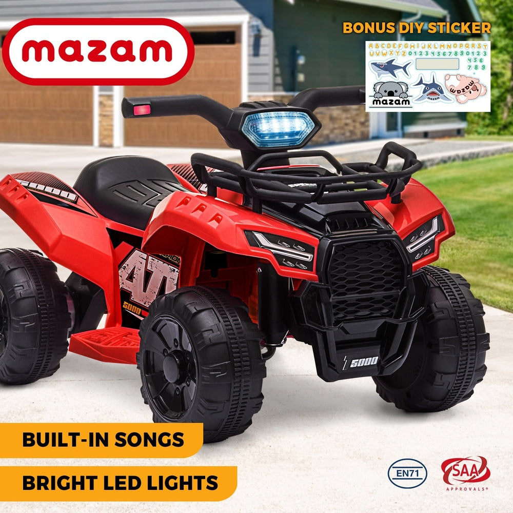 Kids Electric Ride On ATV Rechargeable Car Red