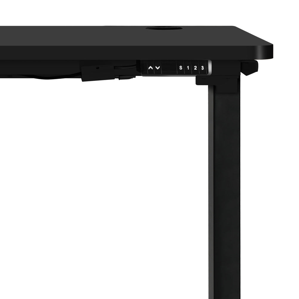 Adjustable Motorized Standing Desk Black 140cm