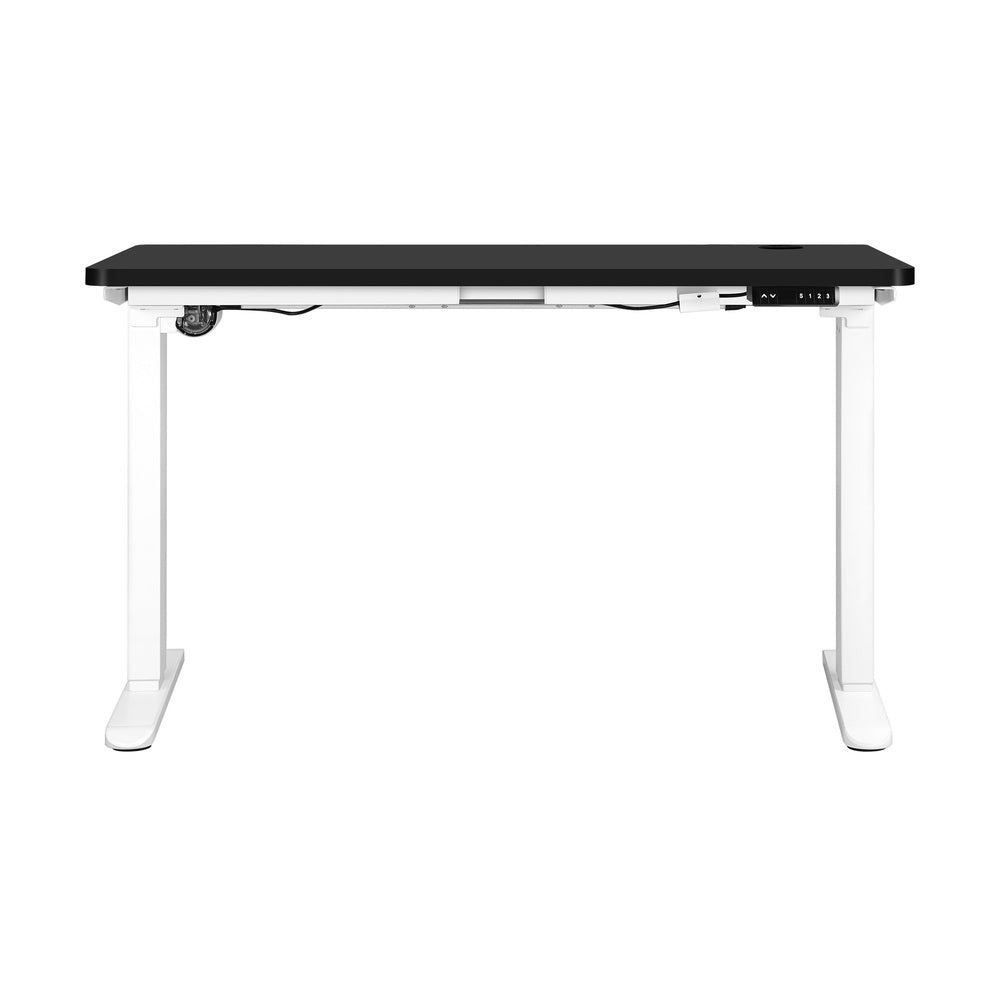 Motorized Adjustable Standing Desk 120cm White and Black