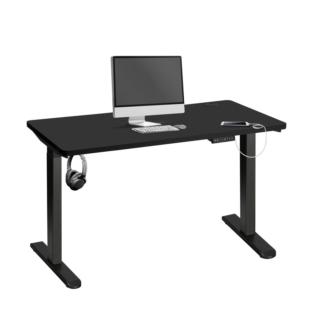 Dual Motor Adjustable Standing Desk 120cm Black