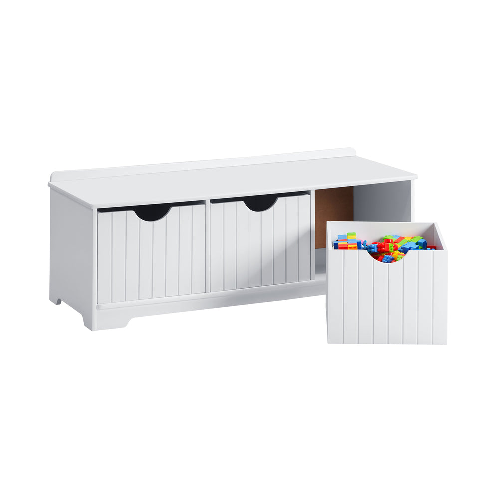 Kids Toy Storage Bench with Organizer and Seating Bench
