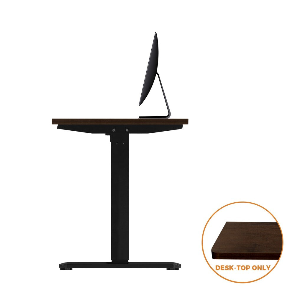 Standing Desktop Walnut with Drilled Hole 150x75cm