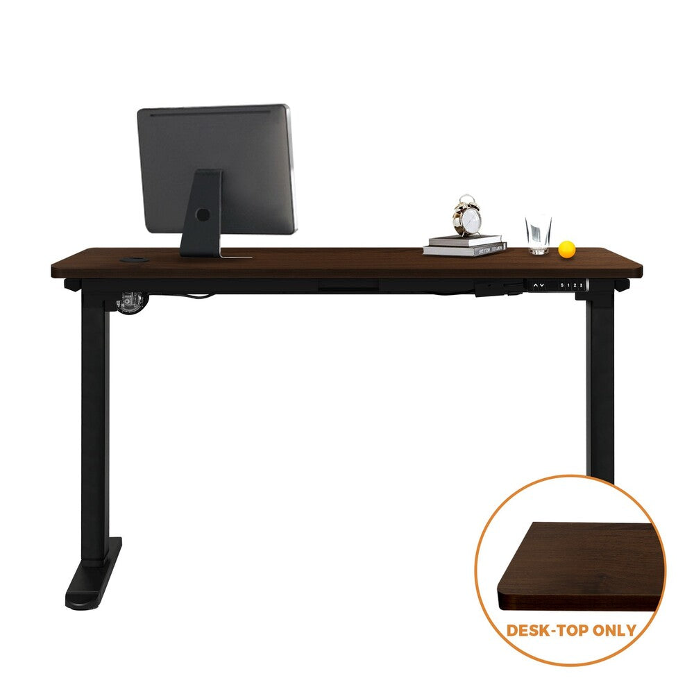 Standing Desktop Walnut with Drilled Hole 150x75cm