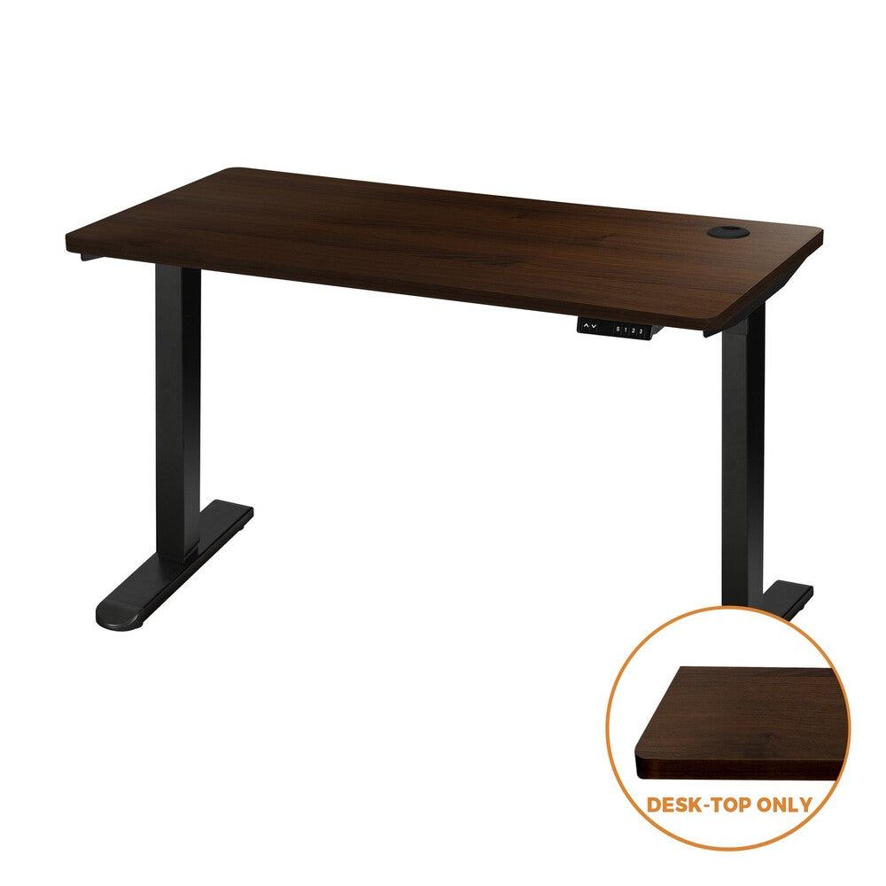 Standing Desktop Walnut with Drilled Hole 150x75cm
