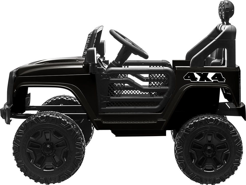 Kids Ride-On Car with Twin Motors and Remote Black