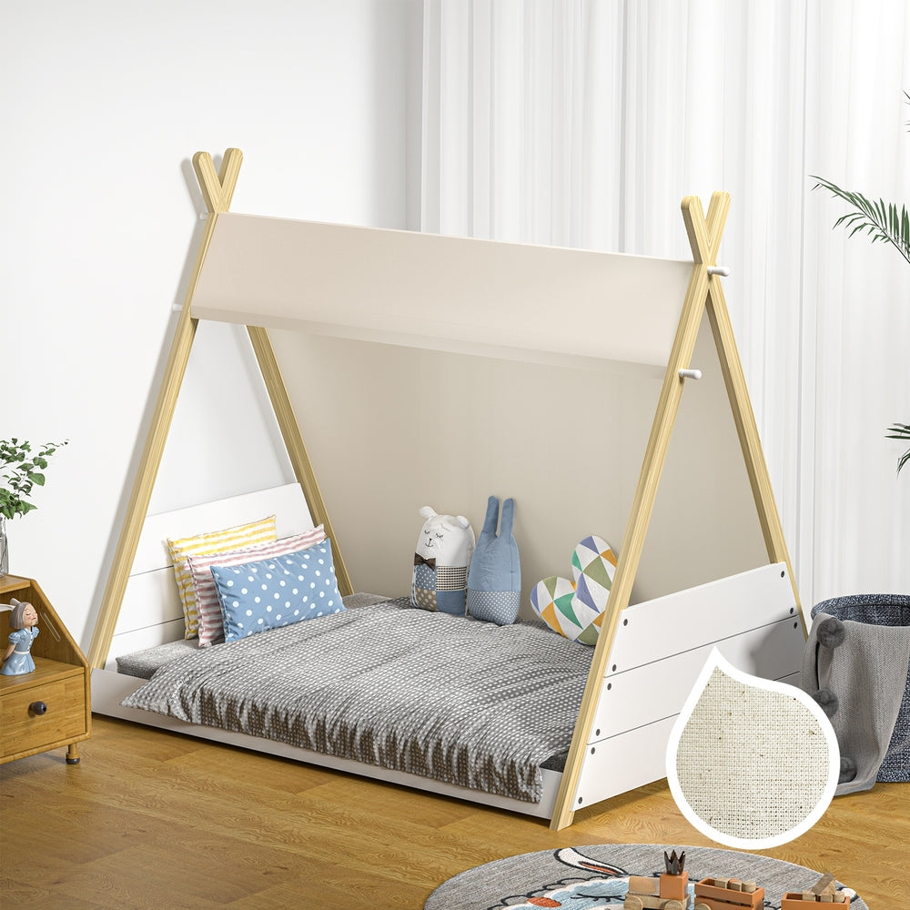 Kids Single Size Wooden Bed Frame