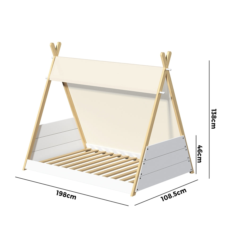 Kids Single Size Wooden Bed Frame