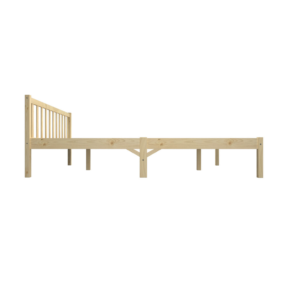 Double Size Wooden Bed Frame with Slat Support