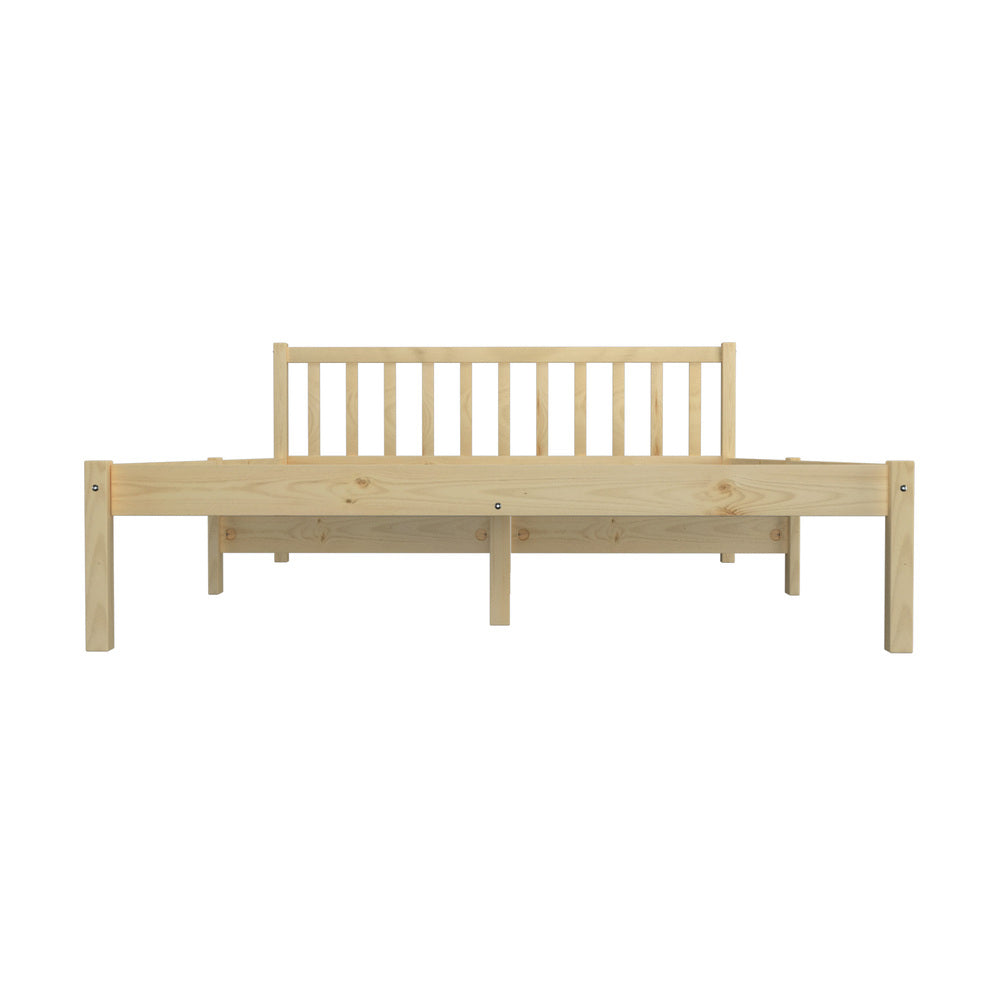 Double Size Wooden Bed Frame with Slat Support