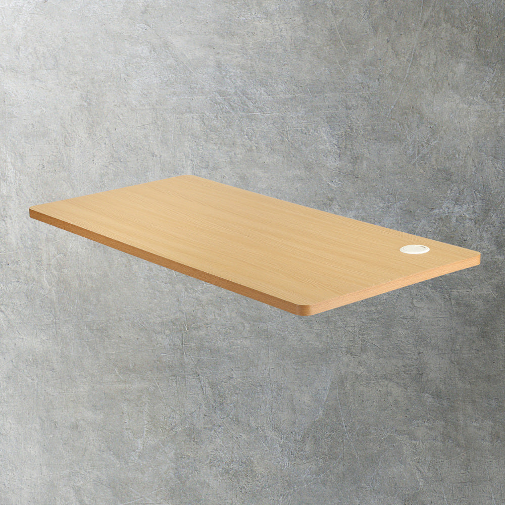 Oak Standing Desk Top with Drilled Hole 140x70cm