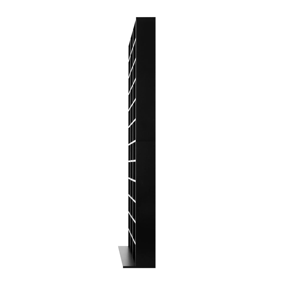 Adjustable Black Media Display Shelf for 1044 CDs/DVD