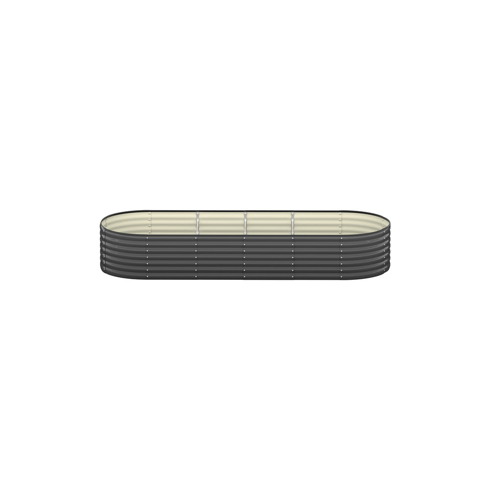 Raised Garden Bed Galvanized Steel 2pcs